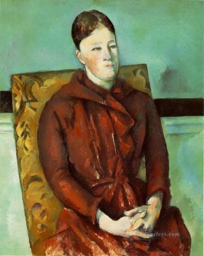 ポール・セザンヌ Painting - 黄色い椅子のセザンヌ夫人 ポール・セザンヌ